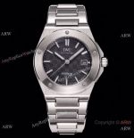 Swiss Replica IWC Schaffhausen Ingenieur 40mm Special Titanium Black Dial Watch